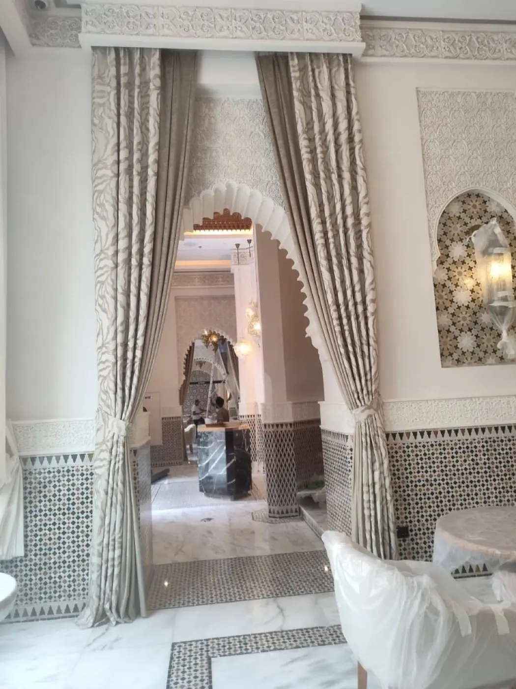 Custom curtains made and fitted in a Sharjah home by Al Noor Curtains — installation 3