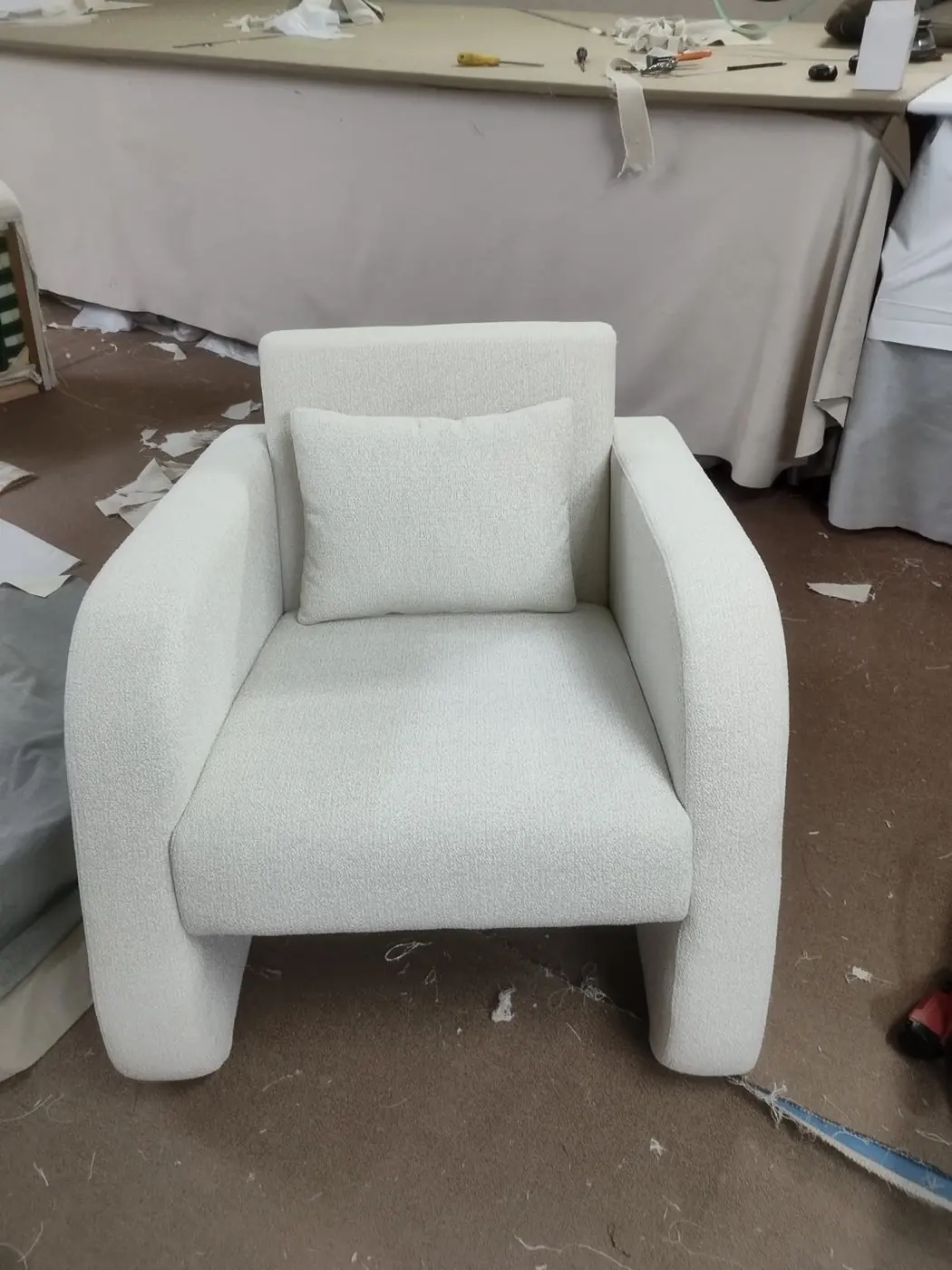 Customized majlis, sofa and bedroom furniture built and upholstered in Al Noor's Sharjah workshop — project 19